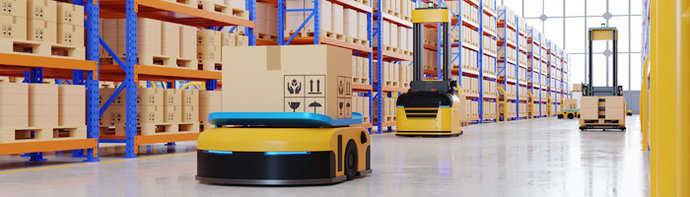 Automated Guided Vehicles (AGVs) in a Warehouse Automated Guided Vehicles (AGVs) in a Warehouse