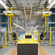 Energy Guiding Chains and IPT Rail System are used at a assembly line